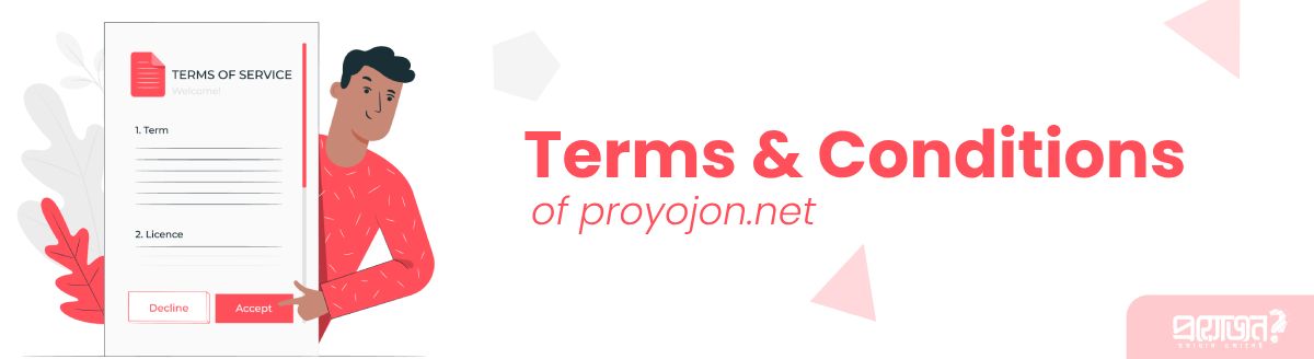 Terms & Conditions of proyojon